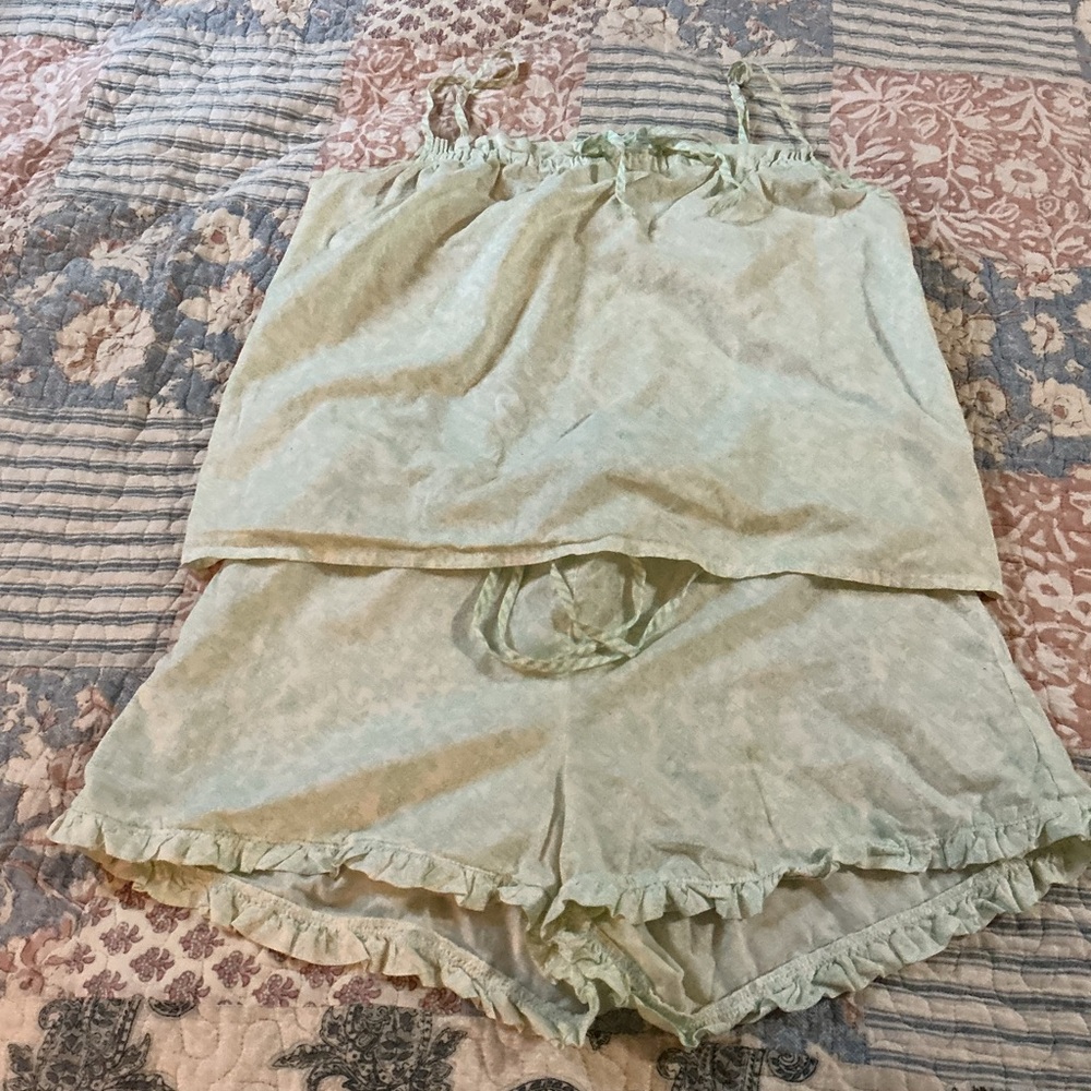 Aria Light Green Pajama Set